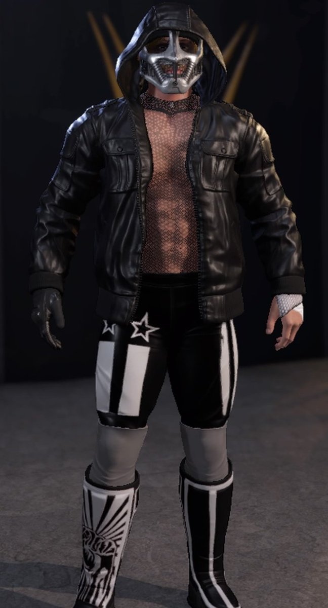 TNTWrestle's tweet photo. The New &amp; Improved version of Evan TNT is now available on #WWE2K22 CC! 

I went with a completely different approach for 2K22. Went with like a Brutal Masked Striker/Technician. 

Hashtags:
- KingTNT
- TNTWrestle
- MrEntra

DLC Required:
- Undertaker Immortal
- Banzai https://t.co/RLg3DPg03U