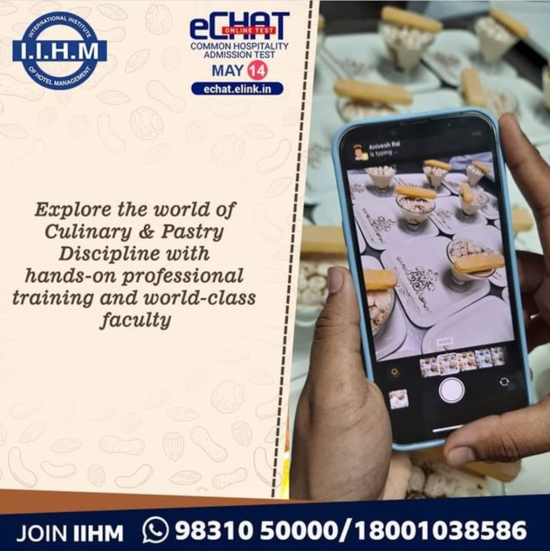 RahulPuri009's tweet photo. Discover one of the world's most nuanced and complex cuisines at IIHM's Culinary Discipline.
Register today at https://t.co/eqBpIAMvdS to join IIHM. Call us on 18001038586 or 9831050000
#admission2022 #Chefsofiihm #cuisines #admissionopen #placement #placement2022 https://t.co/HytKbo6gGt