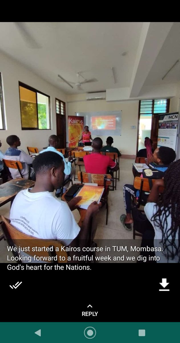 JulietMalala's tweet photo. Kairos course at tum empowering nations https://t.co/EGyJnVolsA