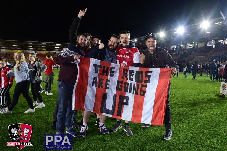 OfficialECFC's tweet photo. ❤️ We did it together, so let's celebrate together! 

Join us in the high street from 6pm tonight and show your Grecian pride as we celebrate an incredible season!

#ECFC #OneGrecianGoal https://t.co/IhMo0NdOAk