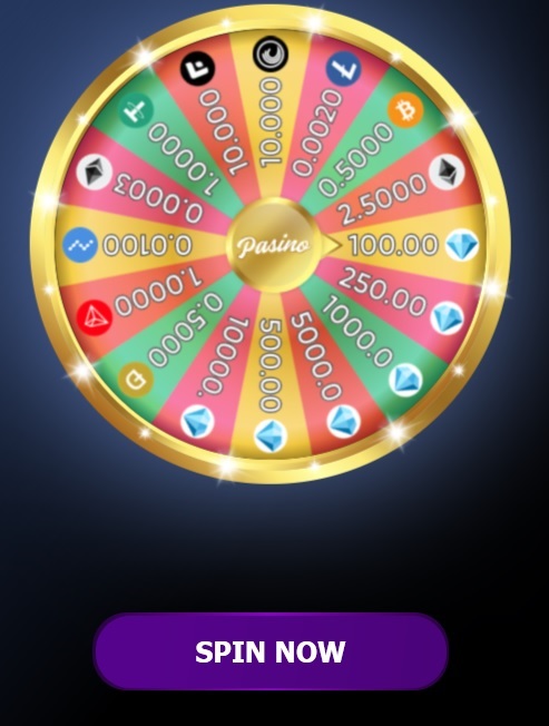 cryptosfaucets's tweet photo. With Pasino you can win up to 0.5 BTC in a lucky spin, you can spin once a day! Give it a try now:

https://t.co/OHlh7f2v6X https://t.co/ArAdYO03aC