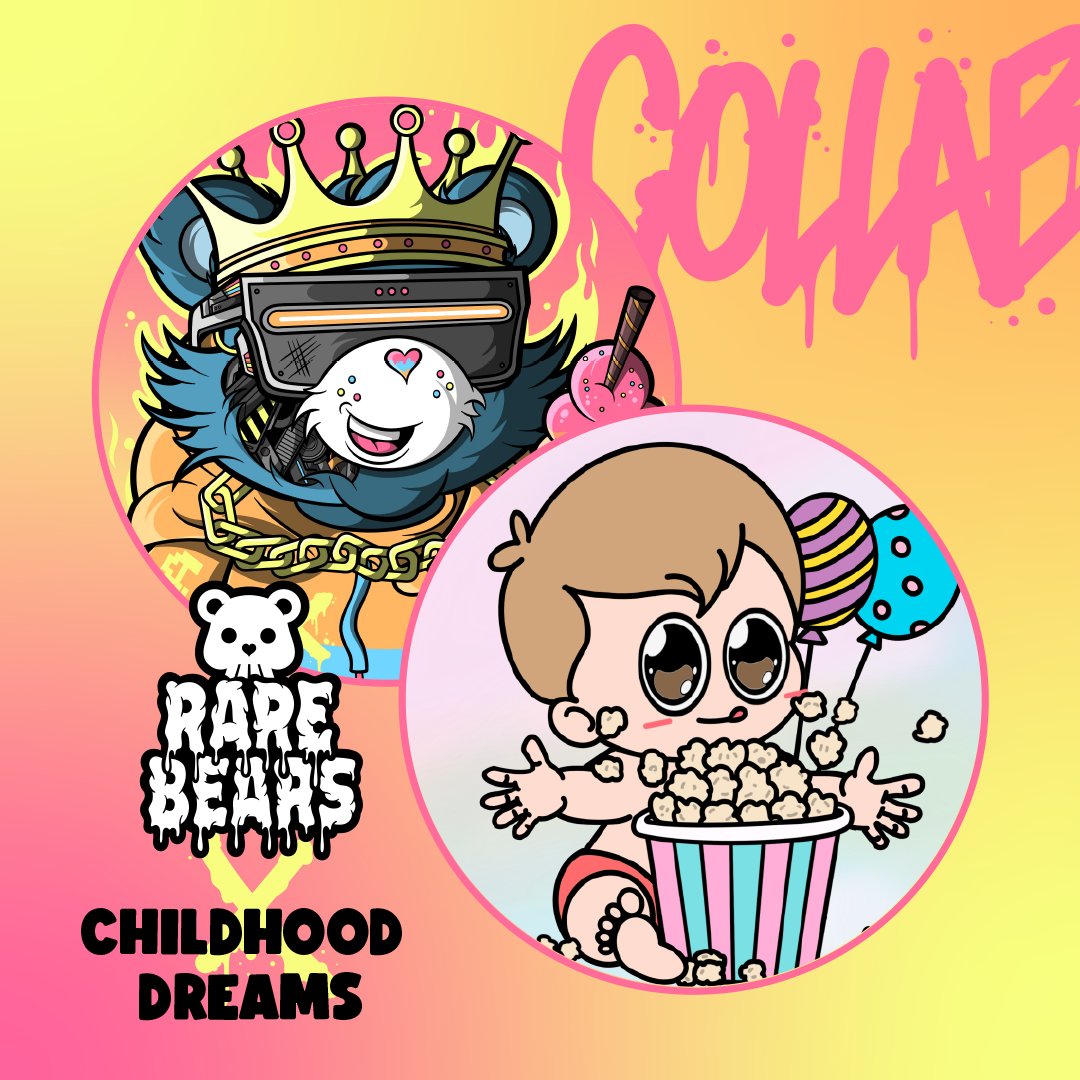 👶🏼 CHILDHOOD DREAMS x RARE BEARS 🐻

We are giving away 3 Whitelist spots from <a href="/Childhood_NFT/">Childhood Dreams</a>! 🎉

To Enter:
1) Follow <a href="/BearsRare/">Rare Bears vs Mare Bears</a>, <a href="/Childhood_NFT/">Childhood Dreams</a> &amp; <a href="/lunnietunesNFT/">SC</a>
2) Like &amp; Retweet
3) Tag 3 friends 

Ends in 24H, good luck! ❤️