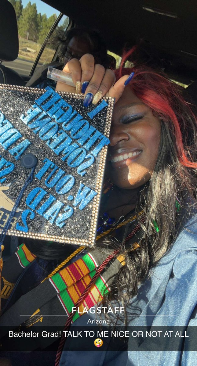drayaa16's tweet photo. Hello Bachelor degree world 🥹. Thank you NAU for having me it was a wonderful time spent 💕. #NAUGRAD https://t.co/mvnd5S0KW0
