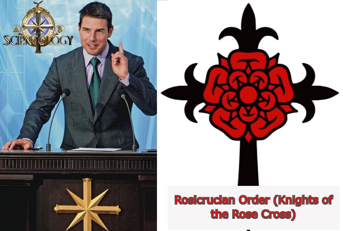 This idea of using "dog whistle" symbolism (silent to the masses but loud and clear to the few) is how we can tell Bacon was Shakespeare through shared symbols in their works.Here we find the connection between the Rosicrucian (Knights of the Rose Cross) and Scientology