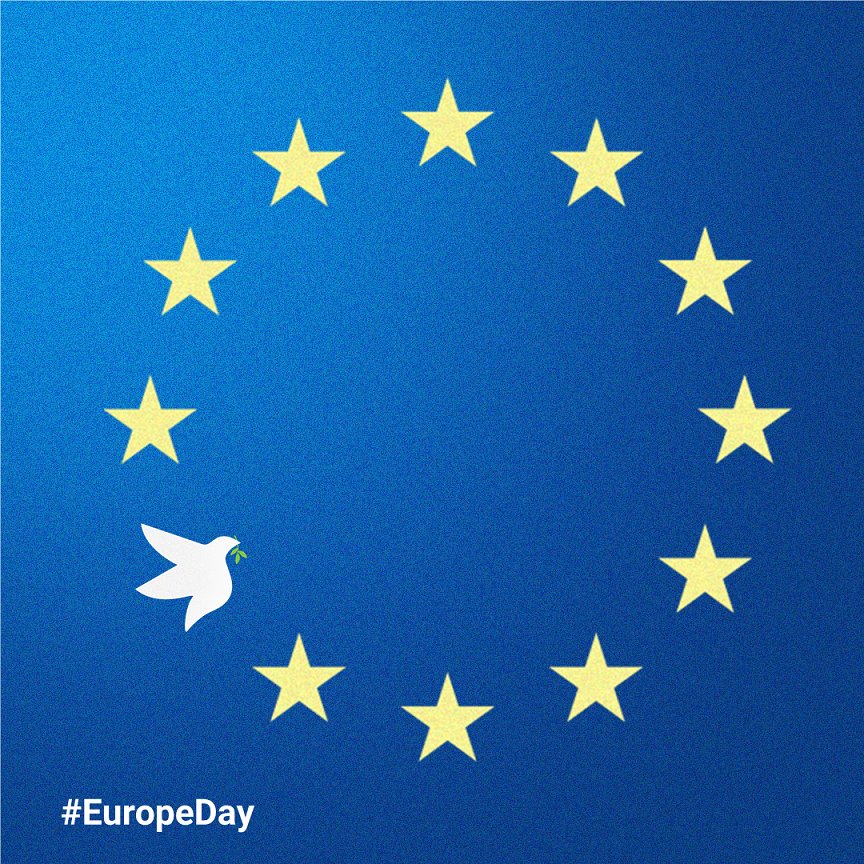 #EuropeDay2022 

72 years have passed since the Schuman Declaration on 9 May 1950 that led to the creation of what is today the 🇪🇺 EU. 

Now, more than ever, we shall uphold the fundamental values of  democracy, freedom &amp; rule of law that the EU 🇪🇺 stands for.