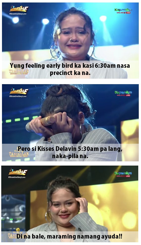 Miss Punctual talaga siya, sobra-sobra pa nga.

<a href="/KissesDelavin/">Kisses Delavin</a> 
#KissesDelavin 
#Kissables