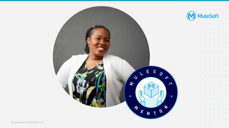 I am humbled & honored to be accepted as a #mulesoftmentor! A very big thank-you to @  Sabrina Hockett & the whole MuleSoft Community! I look forward to actively learning, sharing & connecting with all the #mulesoftcommunity!

 #mulesoft  #mulesoftdevelopers #mulesoftarchitect