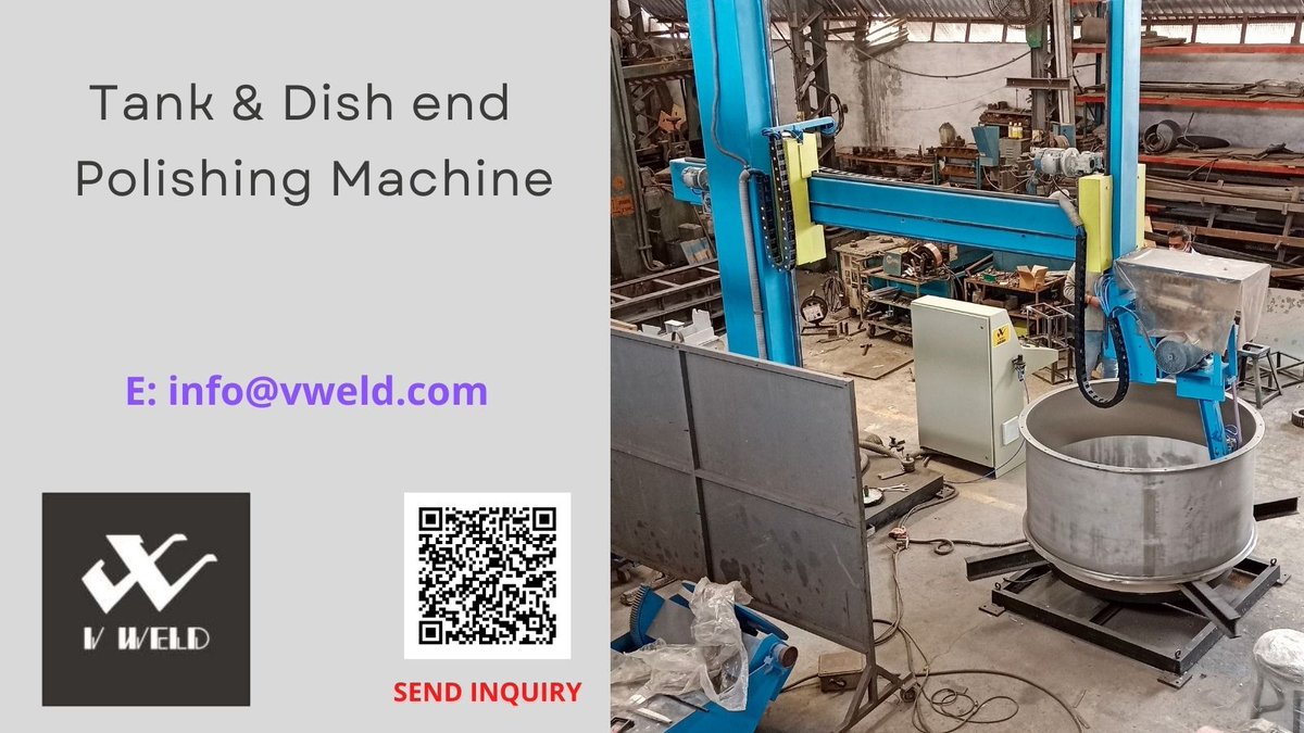 weld_v's tweet photo. stainless steel tank polishing machine #indiapolishingmachine #tankpolishingmachine #tankpolishing #grinding #stainlesssteeltank #surfacepolishing #vweldpolishing #ssdishend #tankhead #drumpolishing
Send your inquiry on https://t.co/AI8hmultU2
t: 0091-8733002258
E: info@vweld.com https://t.co/DkE7oENR5k