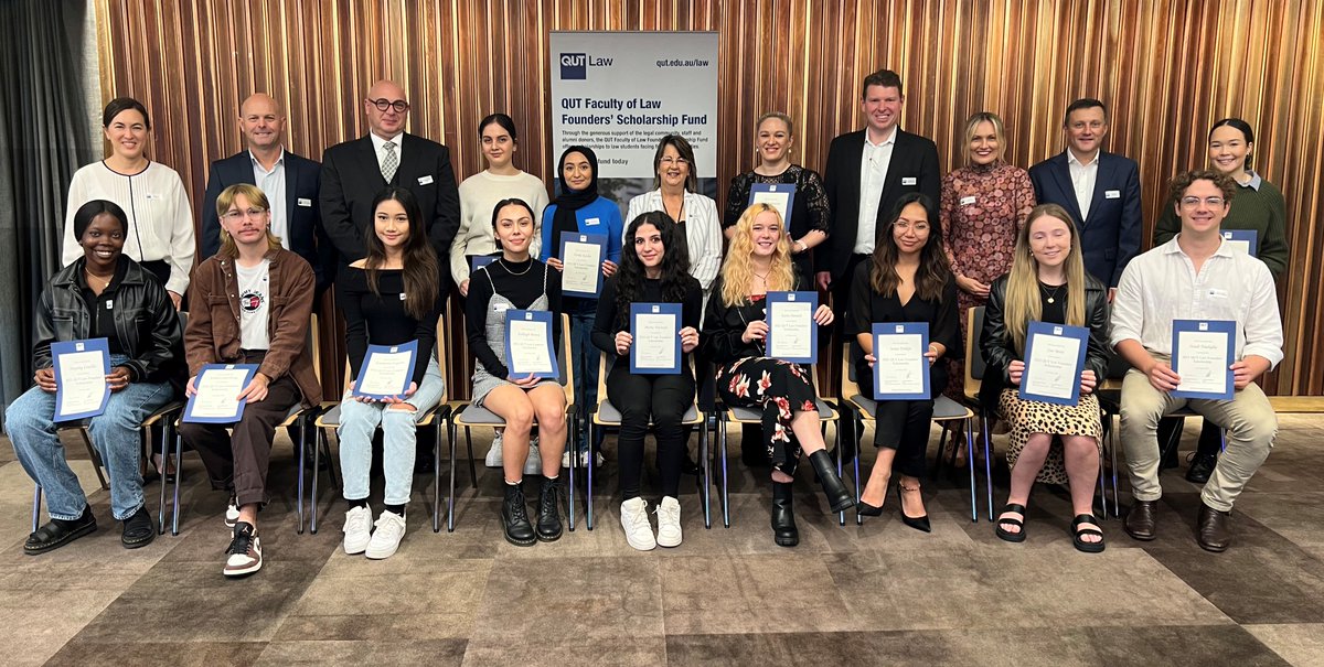 qutlaw's tweet photo. This morning we celebrated our newest #QUTLaw Founders' Scholarship recipients that brought together members of the judiciary &amp; legal profession. 

Thank you to everyone who attended. https://t.co/40M40MaCNz