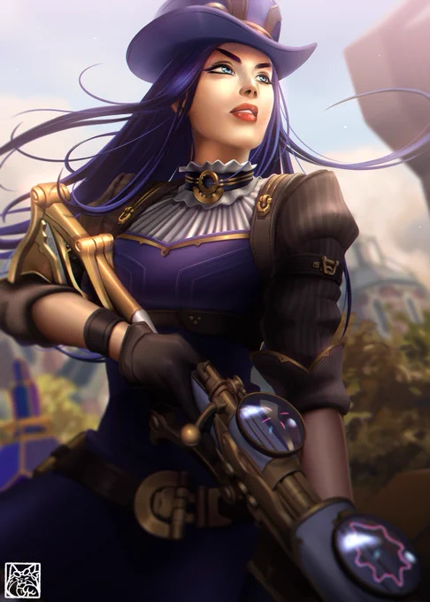 Caitlyn 🎩 #ArtofLegends #LeagueofLegends 