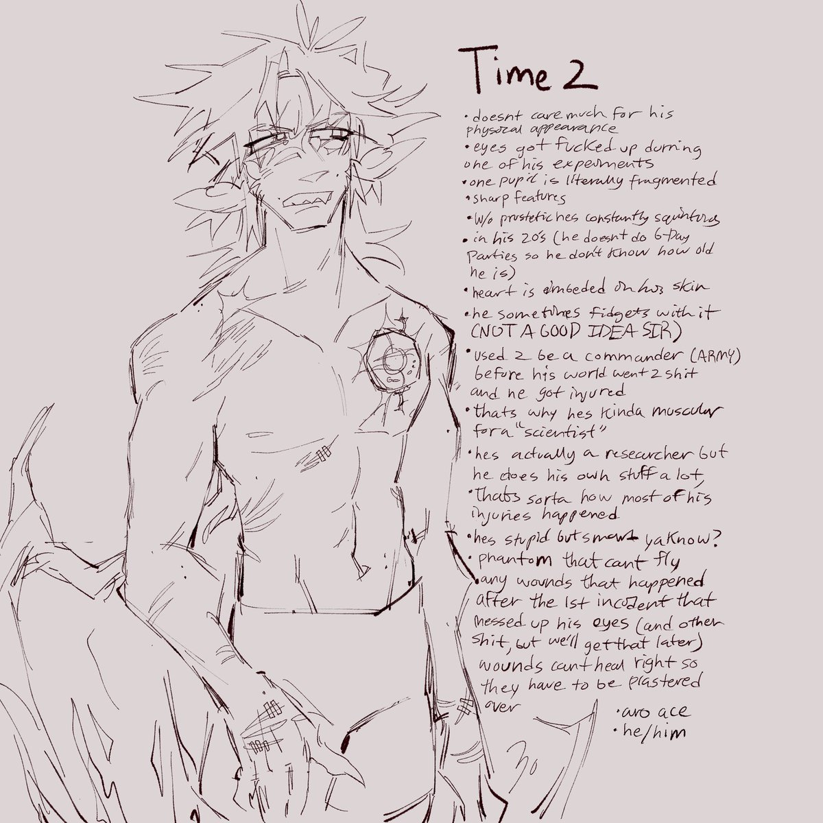 re-vamp of a old character! hes literally such a bitch, someones gotta humble this man #digitalart #ocart #oc