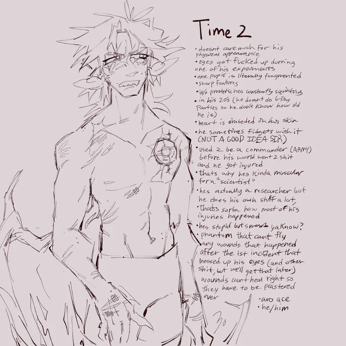 re-vamp of a old character! hes literally such a bitch, someones gotta humble this man #digitalart #ocart #oc 