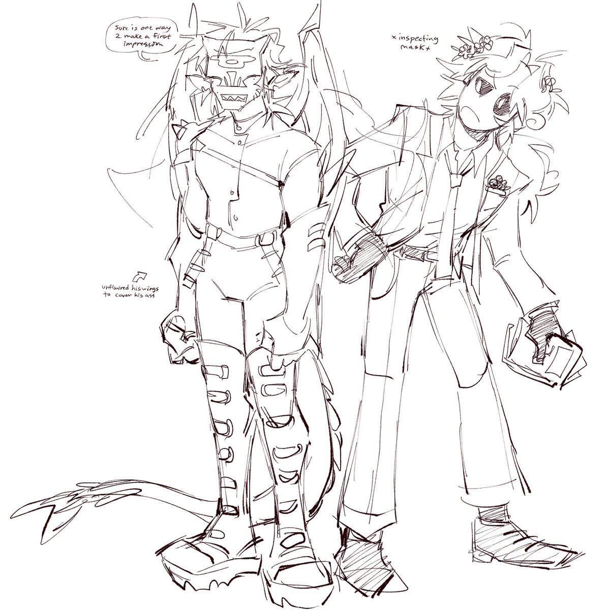 re-vamp of a old character! hes literally such a bitch, someones gotta humble this man #digitalart #ocart #oc