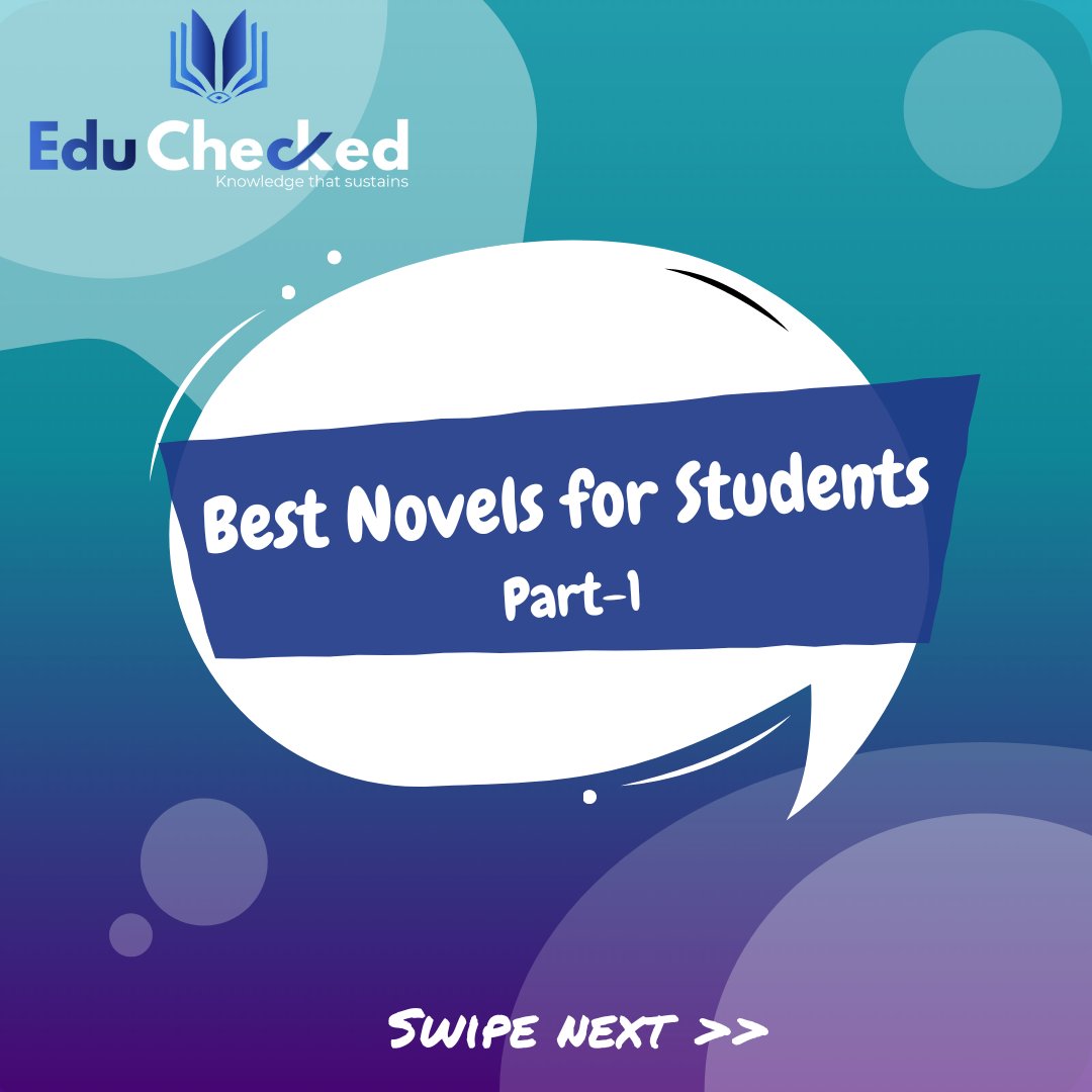 Edu_Checked's tweet photo. As we all know, books are our best friends! What a book can do to a person, sometimes even people can't do it. Books don't argue with us, don't envy us, we just read it with passion and interest. Here are some of the best novels for students.

#educhecked #checkedit #novels #read https://t.co/XHoHzm0vkw