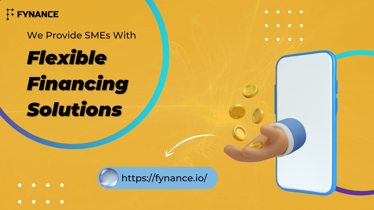 fynance_io's tweet photo. Use your working capital where your business needs it most.

#fynance #finance #sme #business #supplier #fintech #buynowpaylater #bnpl #supplychainfinance #empower #opportunity #blockchain https://t.co/0ZIa3HHVLq
