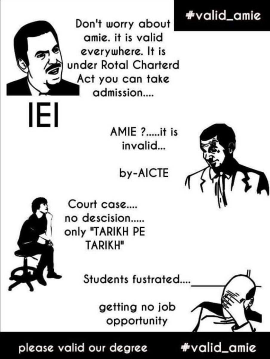 GouselalMashal3's tweet photo. #RecogniseAMIE 

We demand AMIE recognition

#Theinstituteofengineersindia #AICTE https://t.co/CQGujfZyDS