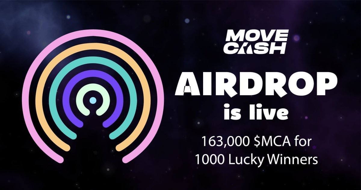 Airdrop6_com's tweet photo. New #airdrop: MoveCash
Reward: 150 MCA (~$6)
News: Game Modes
Distribution date: After listing

🔗Airdrop Link: https://t.co/xWSBE5UIuM https://t.co/EJbLiiSBfV