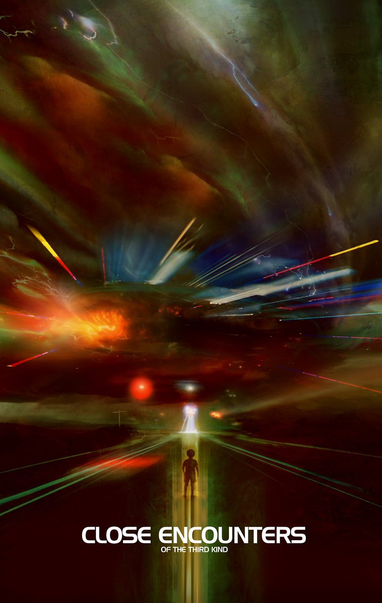 MatthewAMullins's tweet photo. Alternative poster for Close Encounters of the Third Kind (1977)
Aka: Watch the Skies (working title), The Close Encounter of the Third Kind (working title)
By Christopher Shy @StudioRonin https://t.co/Ia8INridfr
#CloseEncountersofheThirdKind #AlternativePoster #ChristopherShy https://t.co/OqM4hHdXiR