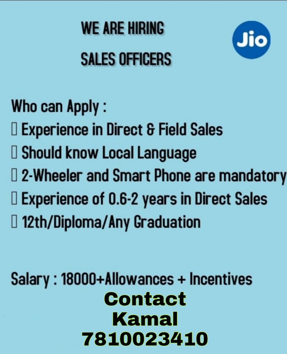 Jobs opening now available in #jiofiber Interest persons Contact this num - 7810023410 #ChennaiJobs #jobsearch #jiojobs #jiochennai #jiofibernet #madhavaram #jobsinjio #jobinJioFiber #kodungaiyar