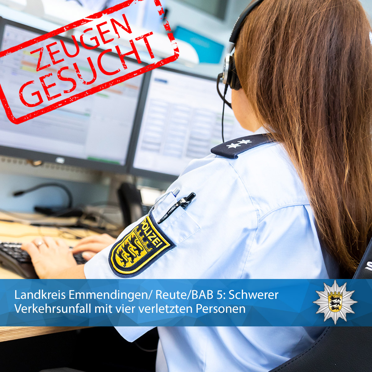 PolizeiFR's tweet photo. Landkreis Emmendingen/ #Reute/#BAB5: PKW mit französischer Zulassung verursacht schweren #Verkehrsunfall am So., 08.05., kurz vor Mitternacht. Vier #verletzte Insassen. Die #Polizei ermittelt und sucht #Zeugen: https://t.co/R0j5Kupf0c https://t.co/iTzXn7Y4Xw