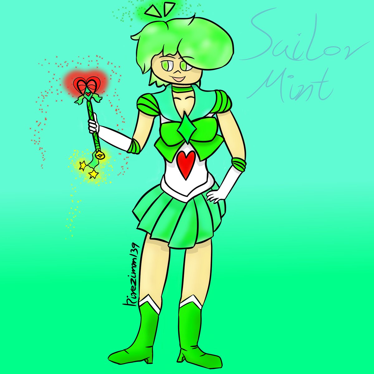 kirezimm139's tweet photo. Drew this for @Steve_VsMod Sailor Mint! I hope you like it! 😇💙💚
He's a healer~
#SailorMoon #SailorScout #persona #OC https://t.co/9Zx09A8TA6