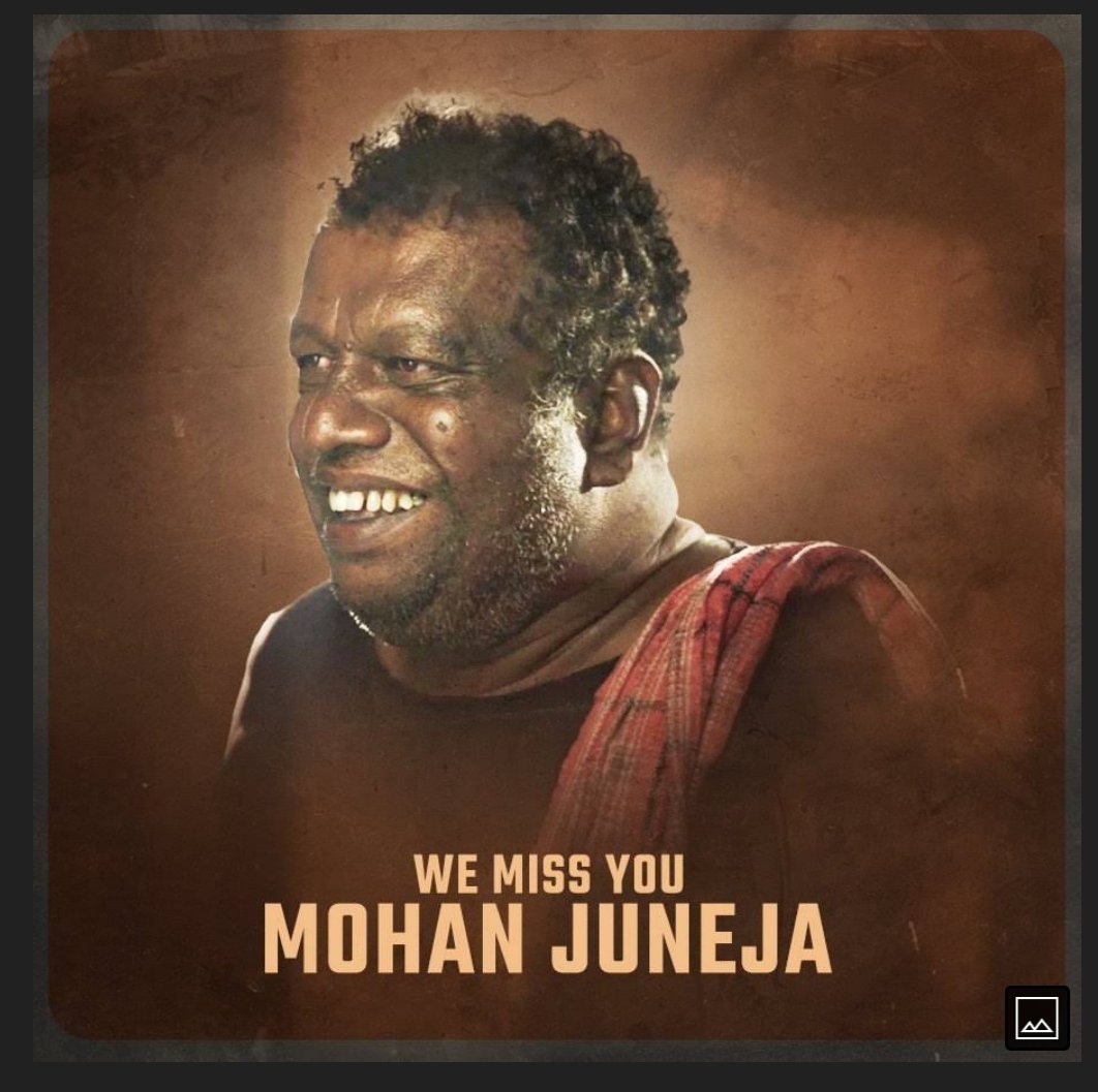 G_K_16's tweet photo. #mohanjuneja 
Every actor in kgf series is equally important for making kgf 2 blockbuster.
@TheNameIsYash 
@hombalefilms https://t.co/AU0vfsZkQY