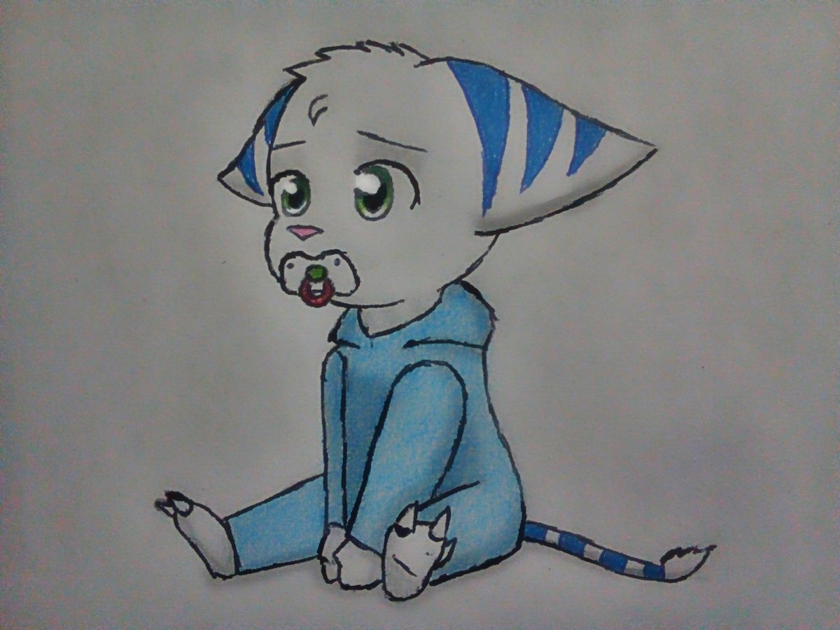 DaCozyCody's tweet photo. Before I show the designs...
Would anyone like to adopt baby Lock? 😄

I try to draw babies, I'm barely learning.
#LombaxOC #Lombax #OC #RatchetAndClank https://t.co/vgvgLggyYt