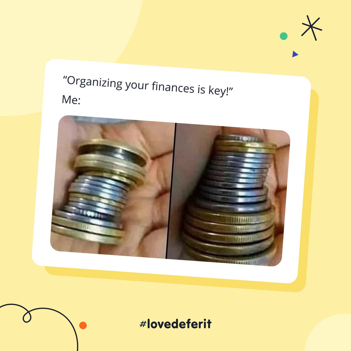 defer_it's tweet photo. Look a bit familiar? 👀 Deferit can help you smooth our your finances and keep you on top of your bills. 

✨ Learn more: https://t.co/kISC3xyXWZ 

#PayWithDeferit https://t.co/gs2fHJNif2