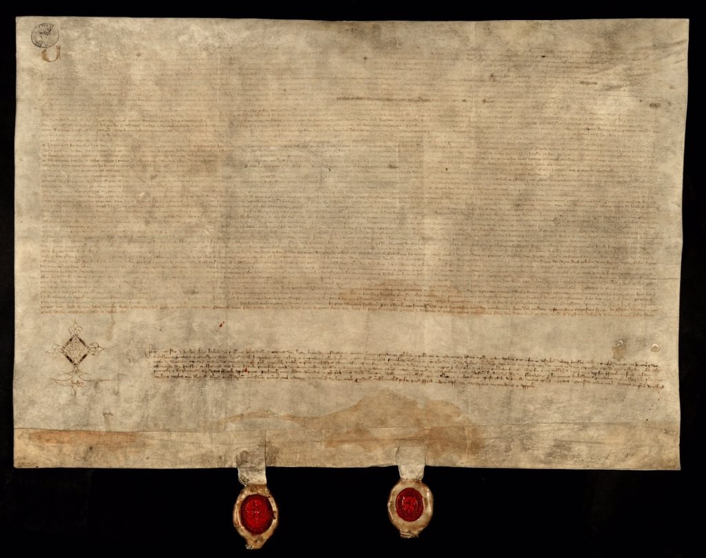 ChrisSaintyUK's tweet photo. On this day in 1386 the 🏴󠁧󠁢󠁥󠁮󠁧󠁿🇵🇹 Treaty of Windsor was signed, consolidating an alliance which had already proved vital in preserving Portugal’s independence from Castile. It has been invoked many times over the centuries and survives to this day. #AmigosEAliadosParaSempre 🇵🇹🤝🇬🇧 https://t.co/1MQaJ4w30l