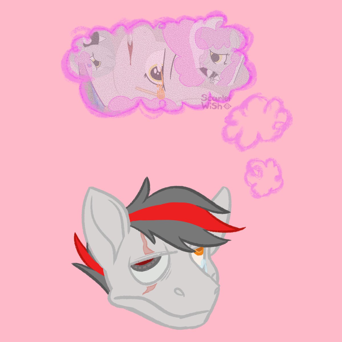 Scarlet_Wish_26's tweet photo. Happy belated Mother's Day! Poor Redd Bolt... #MothersDay #mlp #mylittlepony #edgy #oc #oldcharacter https://t.co/EvuqlEDyzP