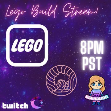 Hey starlights! After a small string of migraines I think we are gonna take a break from video games this Monday and do our first #legostream and build some IRL legos. Come chat with me at 8pm PST 💕 #razerstreamer #cozystream #chatstream #legobonsai