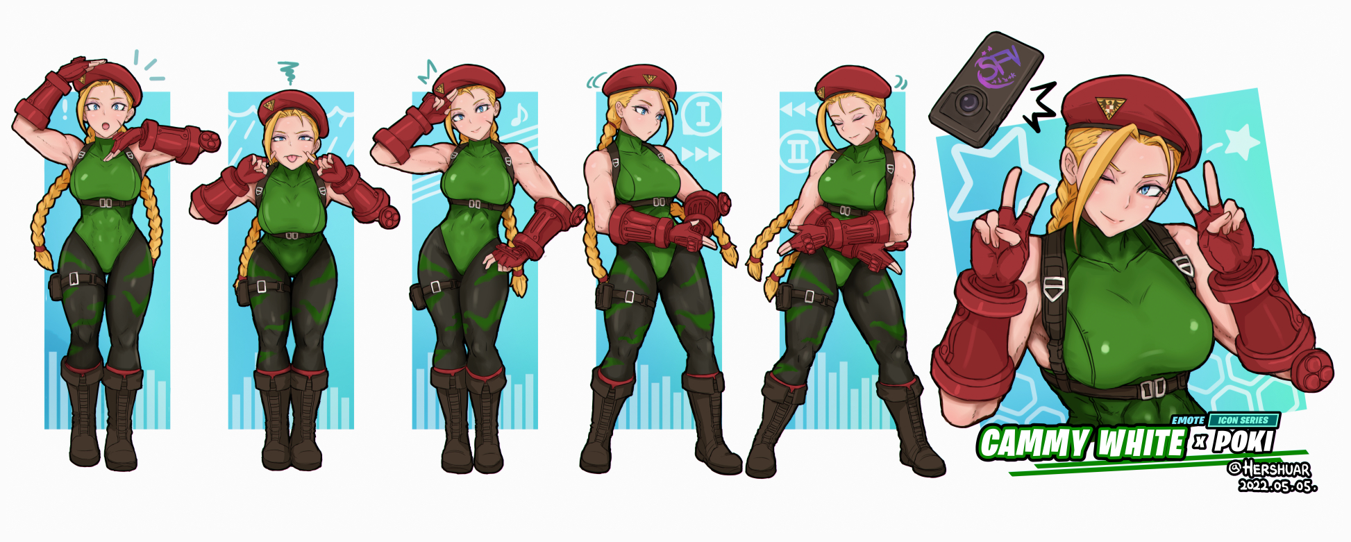 Hershuar on X: Fortnite Cammy with the Poki Dance #StreetFighter