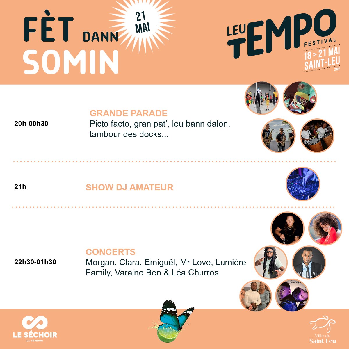 🎶 𝗢𝗵 𝗱𝗼𝘂𝗱𝗼𝘂 𝗮𝗹𝗹𝗲́ 𝘃𝗶𝗲𝗻...𝗹𝗮 𝗙𝗲̀𝘁 𝗱𝗮𝗻𝗻 𝘀𝗼𝗺𝗶𝗻 🎶
😮 #LéaChurros, #VaraineBen, Lumière, Morgan, #MrLove, Clara et #Emiguel vous donnent rendez-vous le 21 mai sur le parvis de la Mairie pour un concert do fé 🔥
Dès 21h, un show DJ lancera les festivités