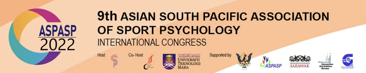 drdevroy's tweet photo. The 9th Asian South-Pacific Association of Sport Psychology International Congress will be held in Kuching, Sarawak, Malaysia from 9-11 August 2022.

#ASPASP @aspasp_org congresses have been organised once every four years since its establishment in 1989.

https://t.co/DeqATjyVgl https://t.co/OyPEJpEKN3