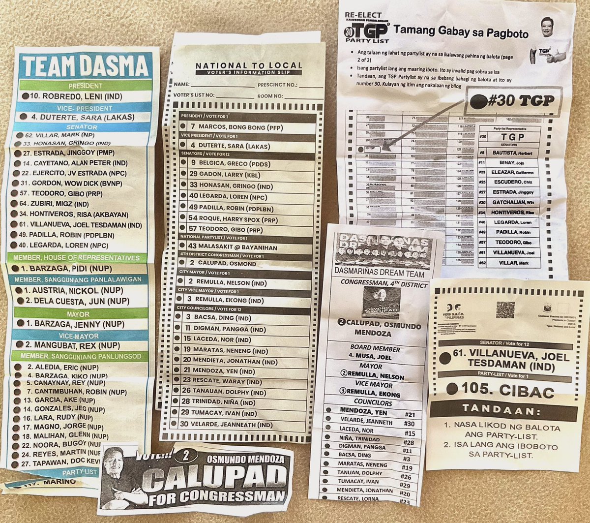 alamangoes's tweet photo. daming namimigay pa rin ng sample ballots ay flyers samin. already reported the ones i got, pero yung mga gusto rin magreport ng natanggap nilang sample ballots, eto po gform 👉 https://t.co/59A79zxrrL
pwede rin daw magtweet gamit ng #/VoteReportPH at #/KontraDaya https://t.co/CZu10tqevS