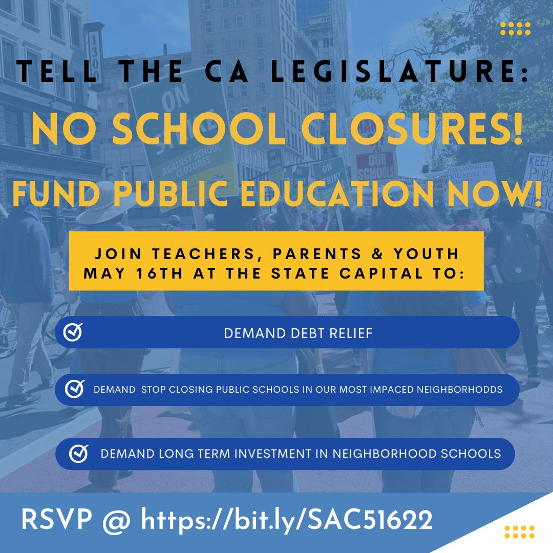 ForOakland's tweet photo. Join the Fight For Public Schools in Sacramento on May 16th - https://t.co/cMZONIsUKX https://t.co/xKGhLOsx2F