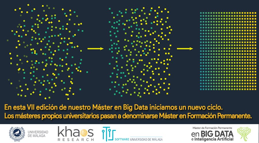 BigDataUMA's tweet photo. I Máster en Big Data e Inteligencia Artificial de Formación Permanente de la #UMA: https://t.co/LqbahhdtJ9
Pre-inscripción Abierta

#masterbigdata #master #bigdata #iA #inteligenciaartificial #MachineLearning #DeepLearning 
@InformaticaUMA @PTAMalaga @InfoUMA @eCongressMalaga https://t.co/AVOfXwUadj