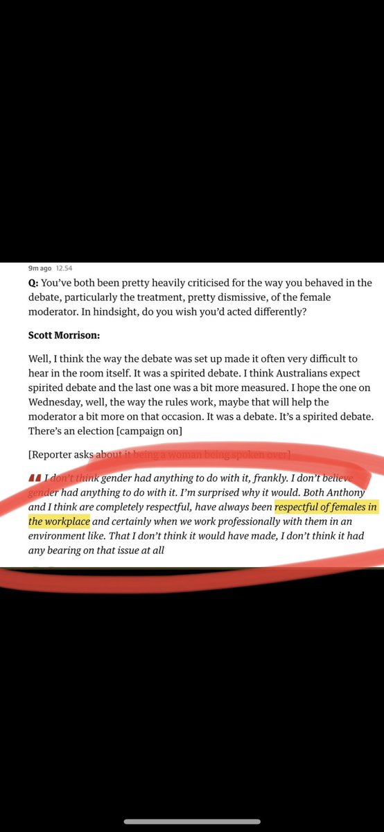 I’ve worked with both Morrison &amp; <a href="/AlboMP/">Anthony Albanese</a> - when I was a Lib MP &amp; an Independent MP. 

Based on my own experience, that of other women &amp; on what Australians have seen &amp; heard in the last 3 years 

Only one of the two men is respectful to women 

And it’s not Morrison 
#auspol
