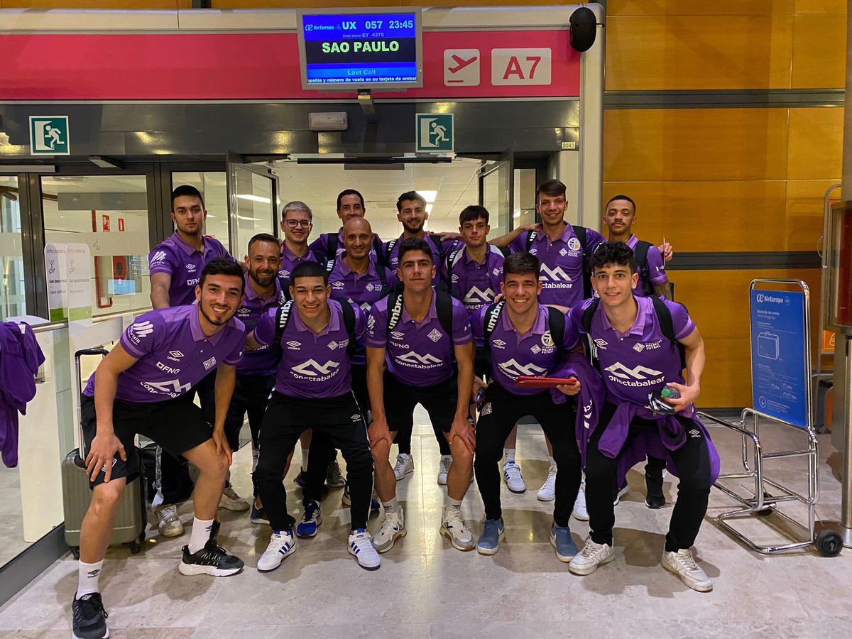 🛫 De camino a 🇧🇷 Brasil para disputar la 𝐂𝐨𝐩𝐚 𝐝𝐞𝐥 𝐦𝐮𝐧𝐝𝐨 𝐒𝐮𝐛𝟐𝟏 de clubes

✈️ <a href="/AirEuropa/">Air Europa</a> 
💜 <a href="/ConectaBalear/">ConectaBalear</a> e @hidrobal 

#GOPalma
#CopadelmundoSub21