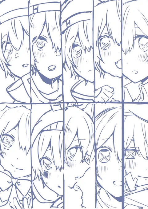 そう…あの…もうこの世に多分出ないんですけど
前出そうとした形跡がある薄い本の絵が発掘されたので供養させてちょうだいなと
兄弟でさしつさされつな本を企てておったようです 