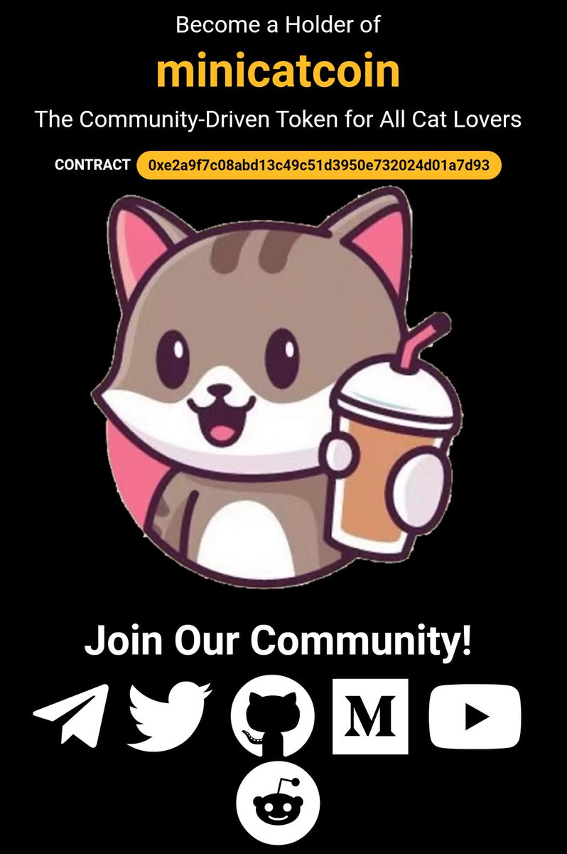 MiniCat______'s tweet photo. @CryptoTrendsz 😺 MiniCatArmy 😺

https://t.co/VuOVHMCRIt https://t.co/xhjWmZ2nlZ