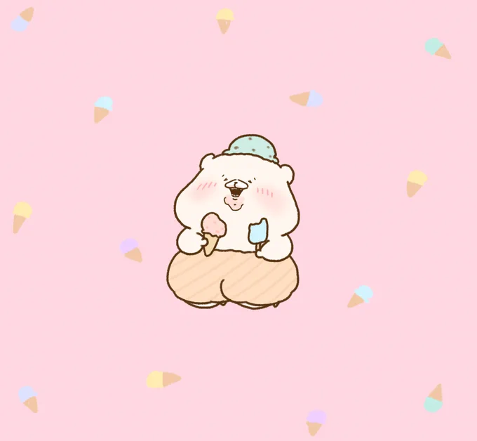 アイスクリームの日だよー 