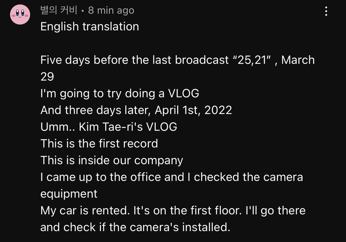 taeriloving's tweet photo. Kim TAERI  vlog english translations
Thanks very much
#KimTaeRi #kimtaerivlog
Eng sub ,eng captions https://t.co/n6JMzqR0Xg