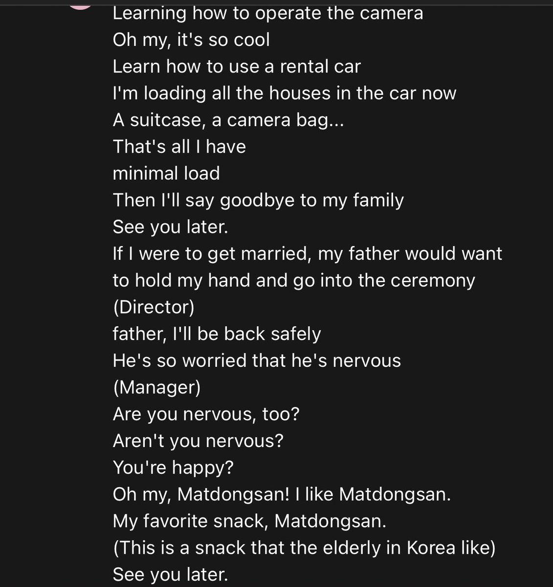 taeriloving's tweet photo. Kim TAERI  vlog english translations
Thanks very much
#KimTaeRi #kimtaerivlog
Eng sub ,eng captions https://t.co/n6JMzqR0Xg