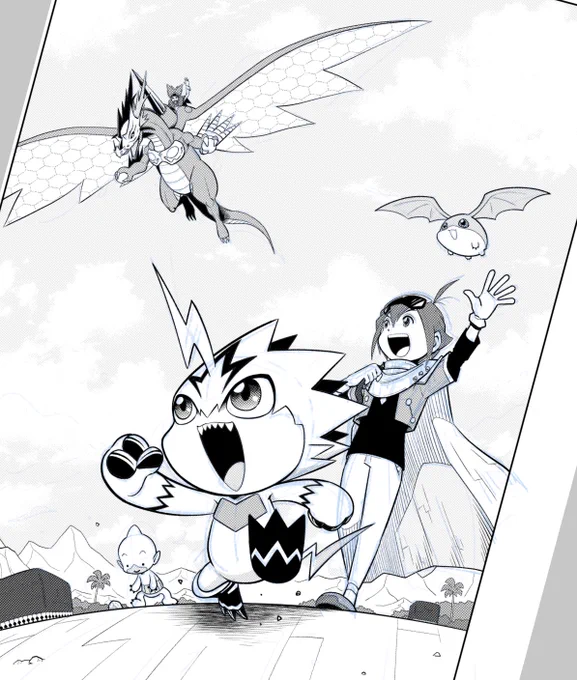 第9話は、ただ今作画中。発売は毎月4日頃!
#デジモン #Digimon 