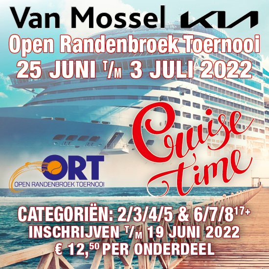 openrandenbroek's tweet photo. 𝐈𝐧𝐬𝐜𝐡𝐫𝐢𝐣𝐯𝐢𝐧𝐠𝐞𝐧 𝐠𝐞𝐨𝐩𝐞𝐧𝐝!
De inschrijvingen voor het Van Mossel Kia Open Randenbroek Toernooi 2022 zijn geopend!

Schrijf je in via: https://t.co/eadHMMmBUw

#week26 #tennis #toernooi #Amersfoort #inschrijven #vanmossel https://t.co/R1xhI1FGKu