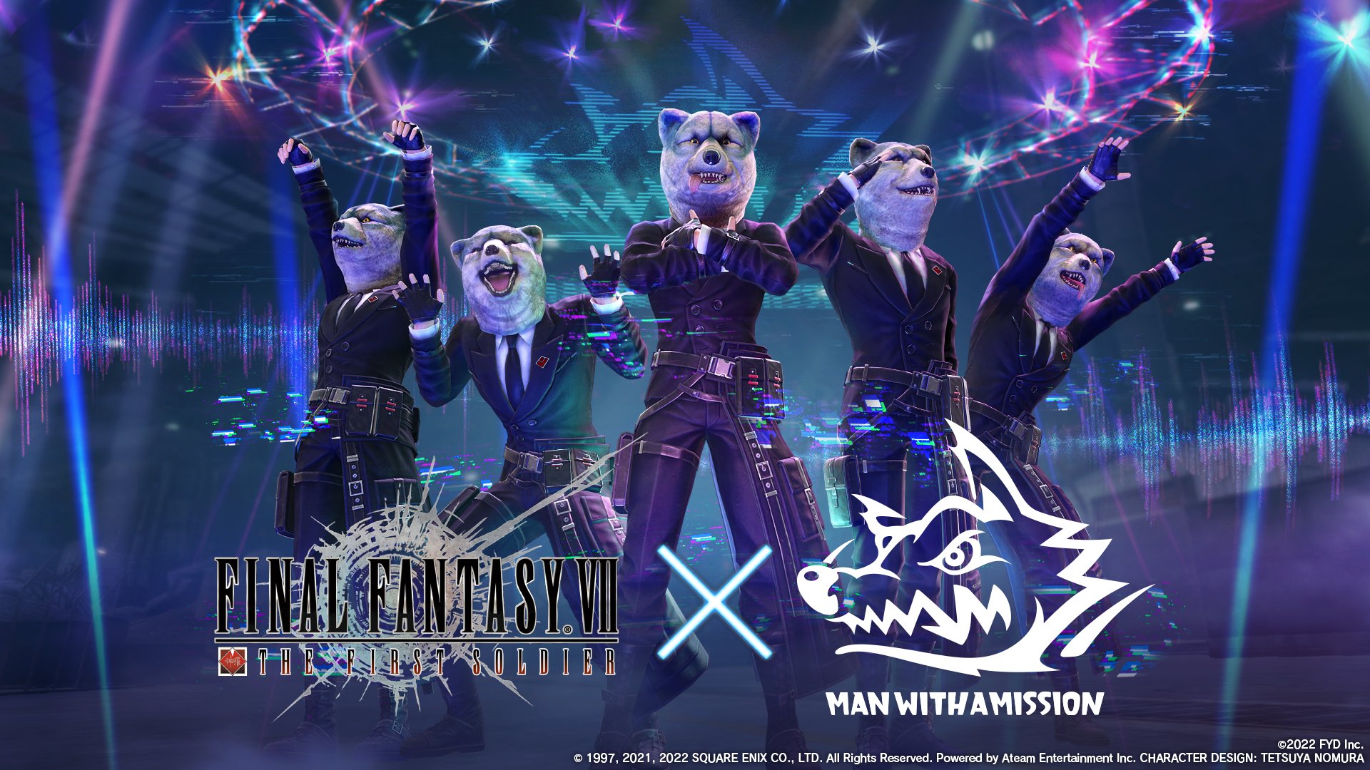 Final Fantasy Vii The First Soldier Jp Ff7fs Man With A Missionと異種コラボ決定 Ff7fs 究極の生命体 Mwam の5匹がフィールドに出現 さらに Ff7fs のために書き下ろした新曲 The Soldiers From The