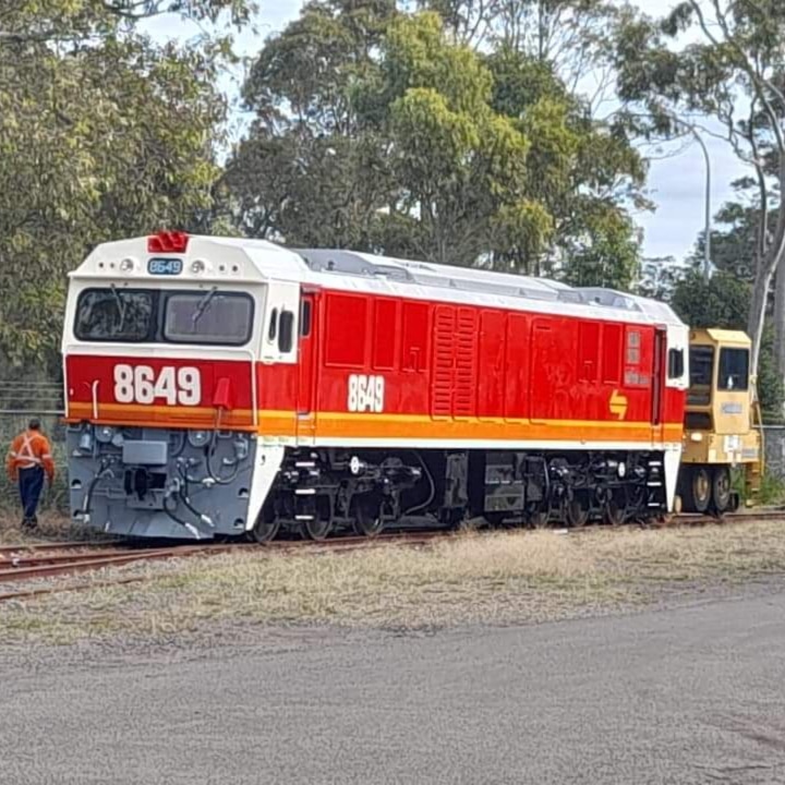 8649 RETURNS TO CANDY LIVERY

Today, our electric locomotive 8649 emerged from the spray booth at UGL Broadmeadow for the first time in its freshly repainted Candy livery!! We will let the result speak for itself!