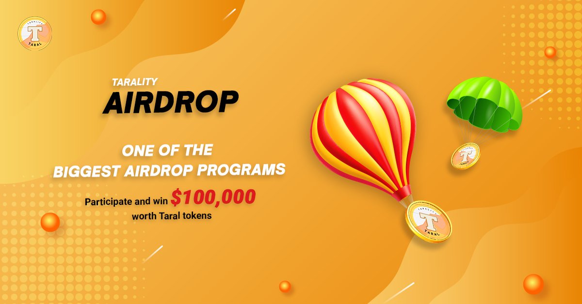 TaralityX's tweet photo. Capitalize on the opportunity to win $100,000 worth Taral tokens. Perform the following easy tasks to participate in the Tarality airdrop program @Taral_Airdropbot
#taralityplatform #taralbot #tokens #buy #sell #hold #taraltokens
#cryptoworld #airdrop #campaign #tasks https://t.co/518DzY6QaQ