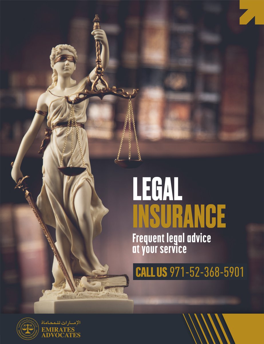 EmiratesAdvoca1's tweet photo. Acquire our unique Legal Insurance and get unlimited advice and a discount on our legal representation fees. You only have to invest $12,000 per year and the benefits will be countless. https://t.co/DdmN6n1egy